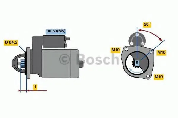 Rozrusznik 0986022810 Bosch