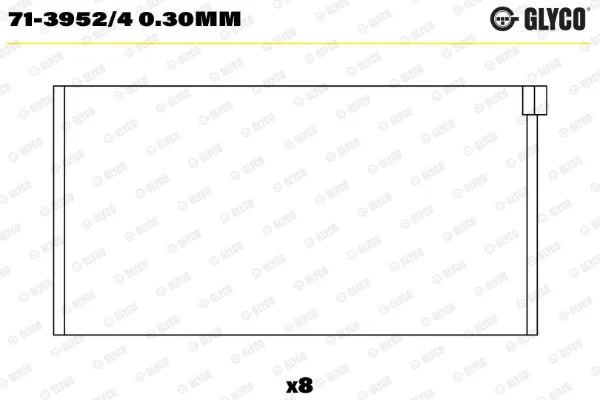 Panewki korbowodowe wału korbowego, zestaw, 1. naprawa (+0,25) Peugeot 406 8E, F