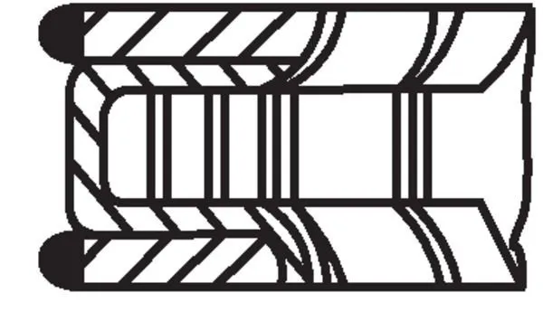 Pierścienie tłokowe na 1 cylinder, STD. 028RS101010V0 Mahle Original