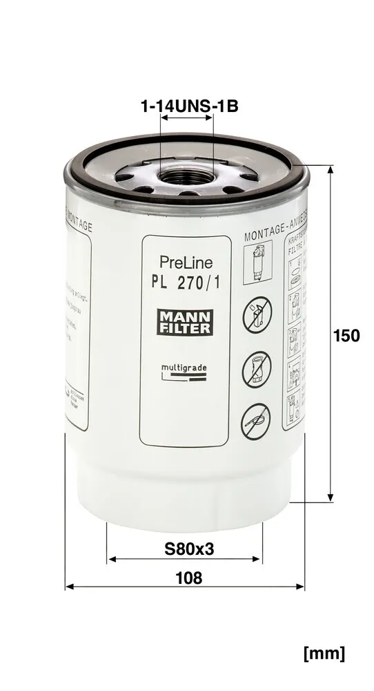 Filtr paliwa 500039730 Iveco