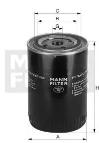 Filtr oleju W1135 Mann-Filter
