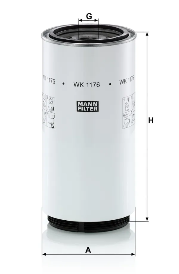 Filtr paliwa WK1176X Mann-Filter