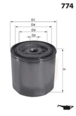 Filtr oleju 5000670670 Renault (RVI)