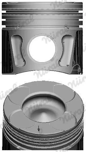 Tłok, komplet na 1 cylinder, 2. naprawa (+0,50) Fiat Qubo 225