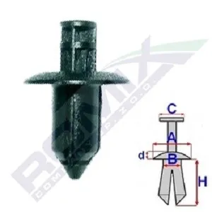 Spinka mocowania nakładek progów B24649 Romix