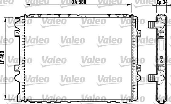 Chłodnica silnika 732569 VALEO