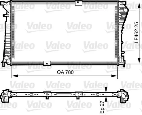 Chłodnica silnika 734931 VALEO
