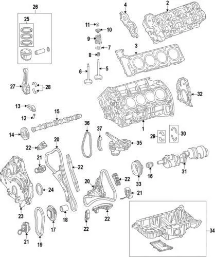 Łańcuch rozrządu prawy 2789930078 Mercedes