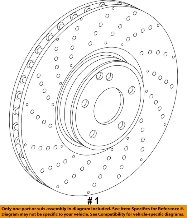 Tarcza hamulcowa przednia 2224212612 Mercedes