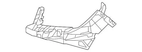 Osłona chłodnicy prawa (panel mocowania reflektorów) 1666200591 Mercedes