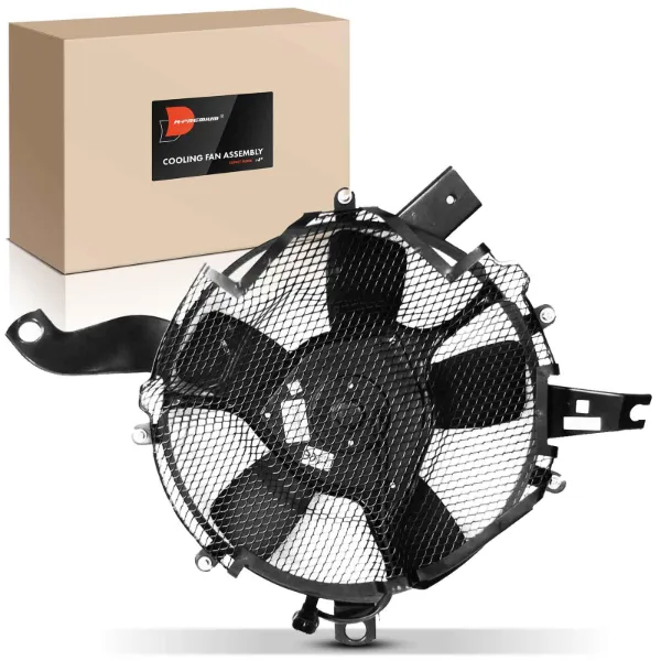Dyfuzor chłodnicy klimatyzacji, w komplecie z wirnikiem i silnikiem MB657380 Mitsubishi