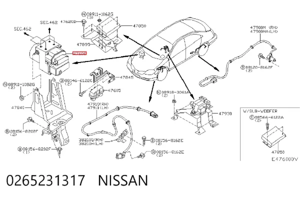 Sterownik ABS  hydrauliczny Nissan Primera P12