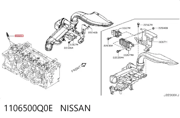 Świeca żarowa 1106500Q0E Nissan/Infiniti