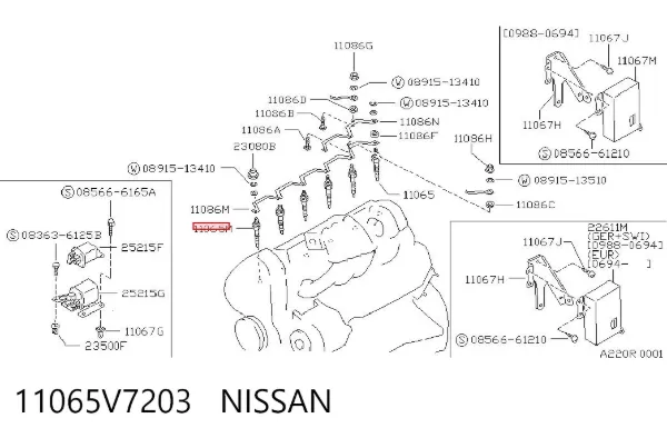 Świeca żarowa 11065V7203 Nissan/Infiniti