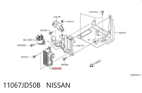 Przekładnik rozrusznika grzewczego 11067JD50B Nissan/Infiniti