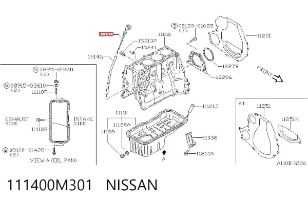  111400M301 Nissan/Infiniti