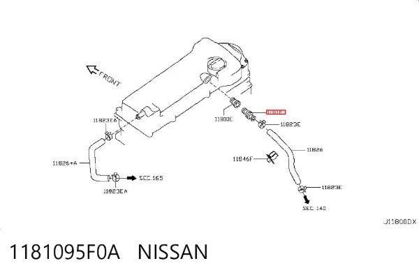 Zawór recyrkulacji spalin EGR Nissan Almera CLASSIC