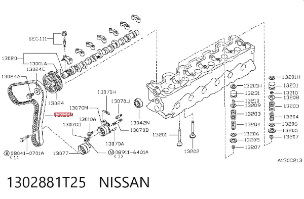 Pasek rozrządu Nissan Patrol Y61