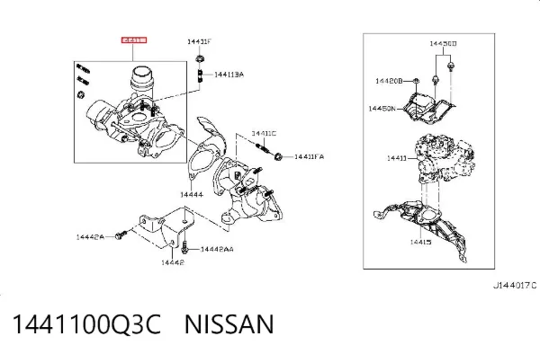 Turbina 1441100Q3C Nissan/Infiniti