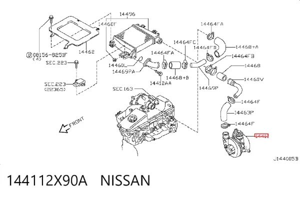 Turbina 144112X90A Nissan/Infiniti