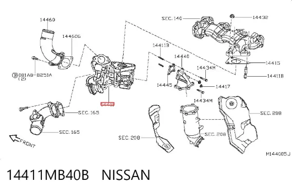 Turbina 14411MB40B Nissan/Infiniti