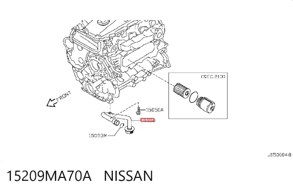 Filtr oleju 15209MA70A Nissan/Infiniti
