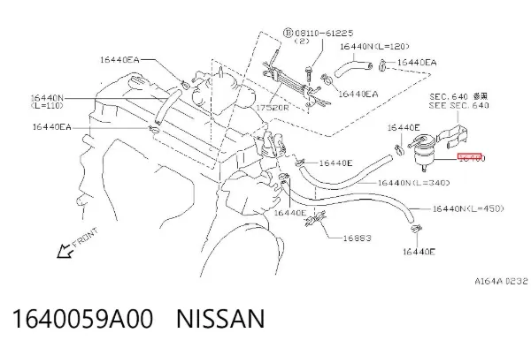 Filtr paliwa 1640059A00 Nissan/Infiniti