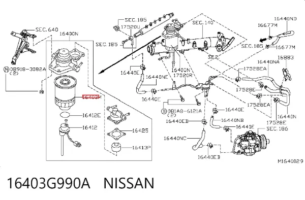 Filtr paliwa 16403G990A Nissan/Infiniti