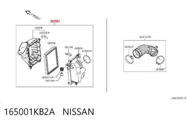 Obudowa filtra powietrza Nissan JUKE NMUK
