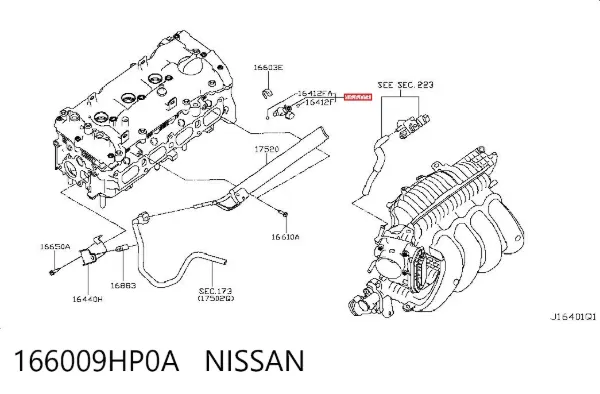 Wtryskiwacz paliwa Nissan Rogue T32U