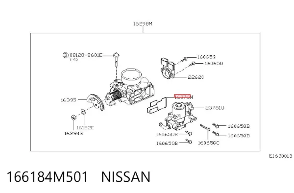 Uszczelka przepustnicy Nissan Almera II