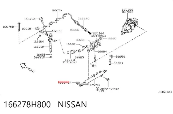  166278H800 Nissan/Infiniti