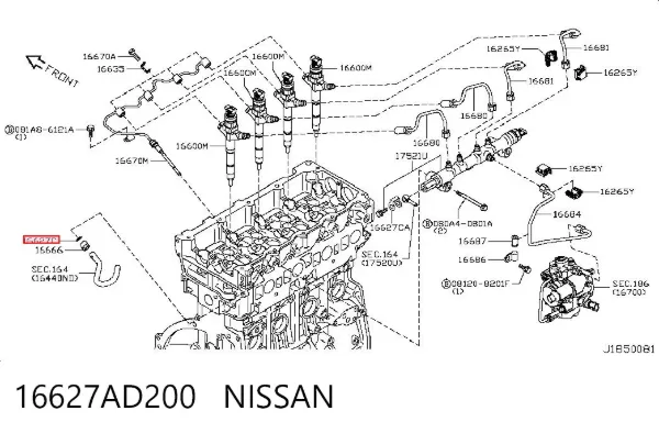  16627AD200 Nissan/Infiniti