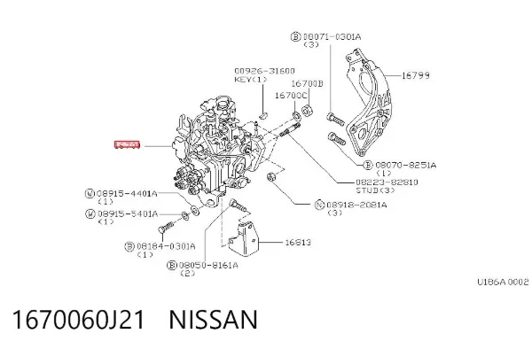 Pompa wtryskowa wysokiego ciśnienia Nissan Primera W10