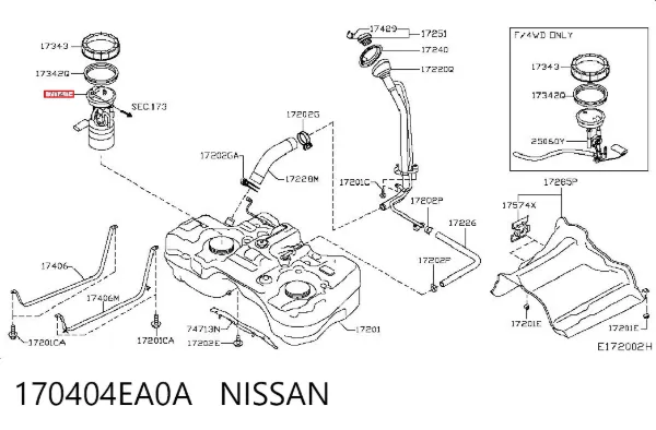 Moduł pompy paliwowej z czujnikiem poziomu paliwa Nissan Qashqai II