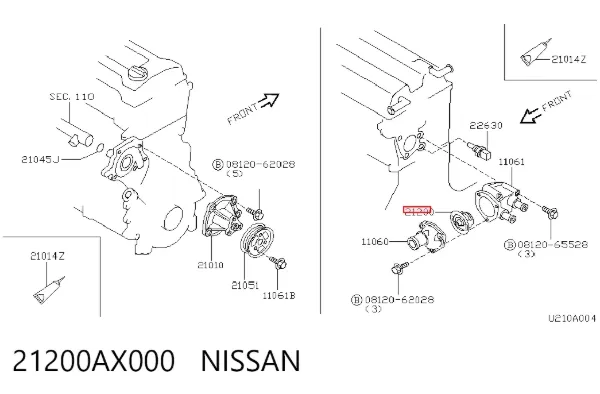 Termostat 21200AX000 Nissan/Infiniti