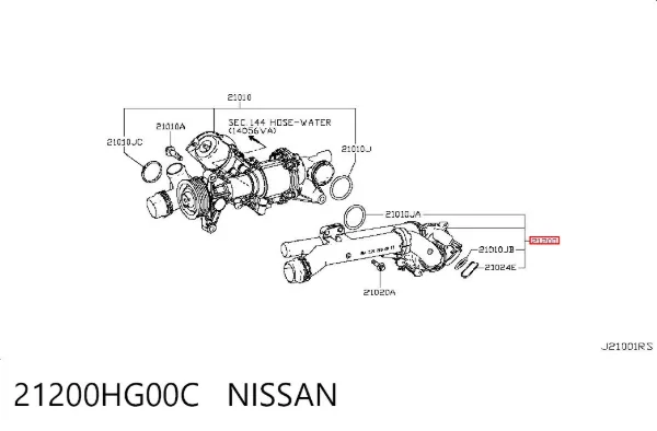 Termostat 21200HG00C Nissan/Infiniti