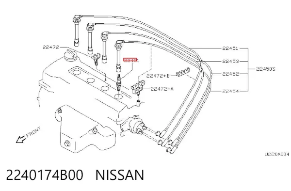 Świeca zapłonowa 2240174B00 Nissan/Infiniti