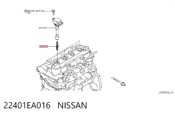 Świeca zapłonowa 22401EA016 Nissan/Infiniti