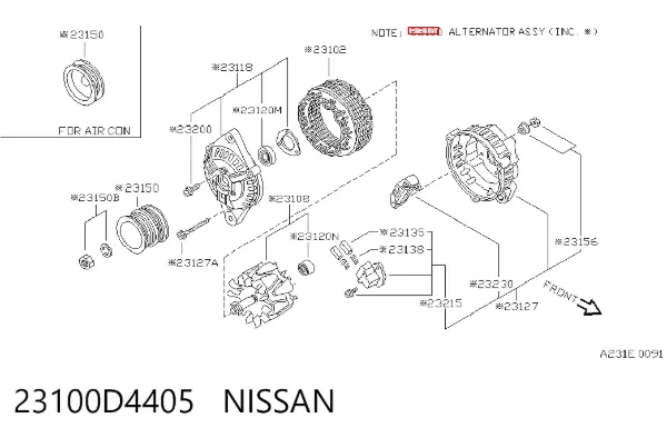 Alternator Nissan Prairie M11
