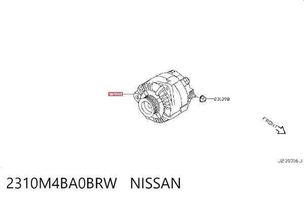Alternator 2310M4BA0BRW Nissan/Infiniti