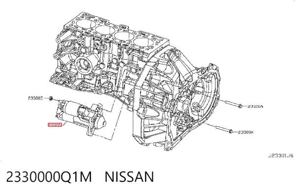 Rozrusznik 2330000Q1M Nissan/Infiniti