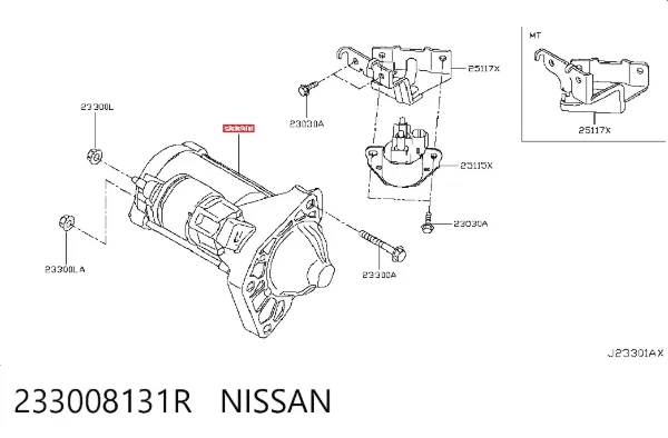 Rozrusznik 233008131R Nissan/Infiniti
