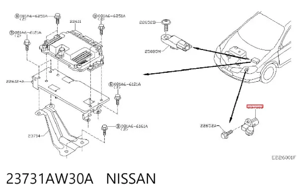 Czujnik położenia wału korbowego 23731AW30A Nissan/Infiniti