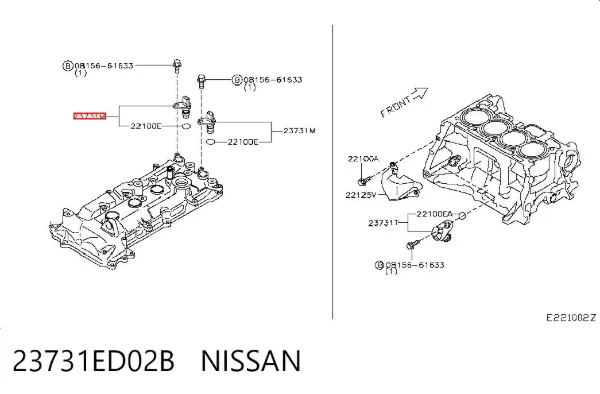 Czujnik położenia wałka rozrządu 23731ED02B Nissan/Infiniti