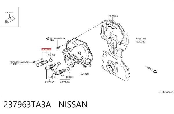 Zawór elektromagnetyczny faz rozrządu 237963TA3A Nissan/Infiniti
