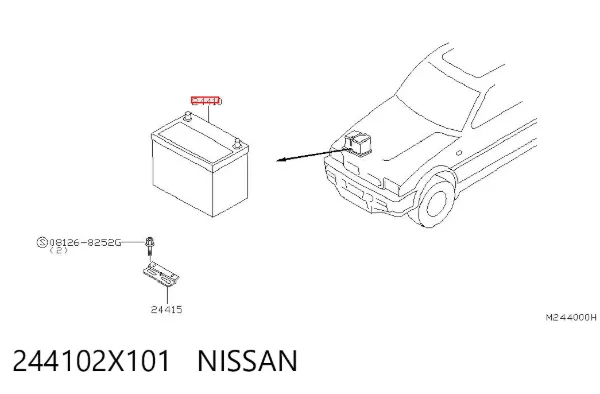 Bateria (akumulator) 244102X101 Nissan/Infiniti