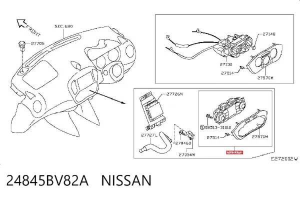 Sterownik trybów ogrzewania/klimatyzacji Nissan JUKE NMUK