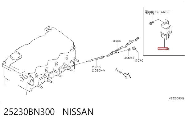 Przekaźnik świec żarowych Nissan Almera TINO