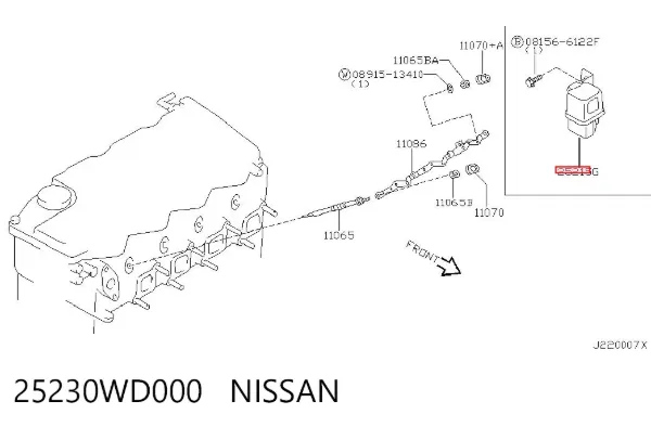 Przekaźnik świec żarowych 25230WD000 Nissan/Infiniti